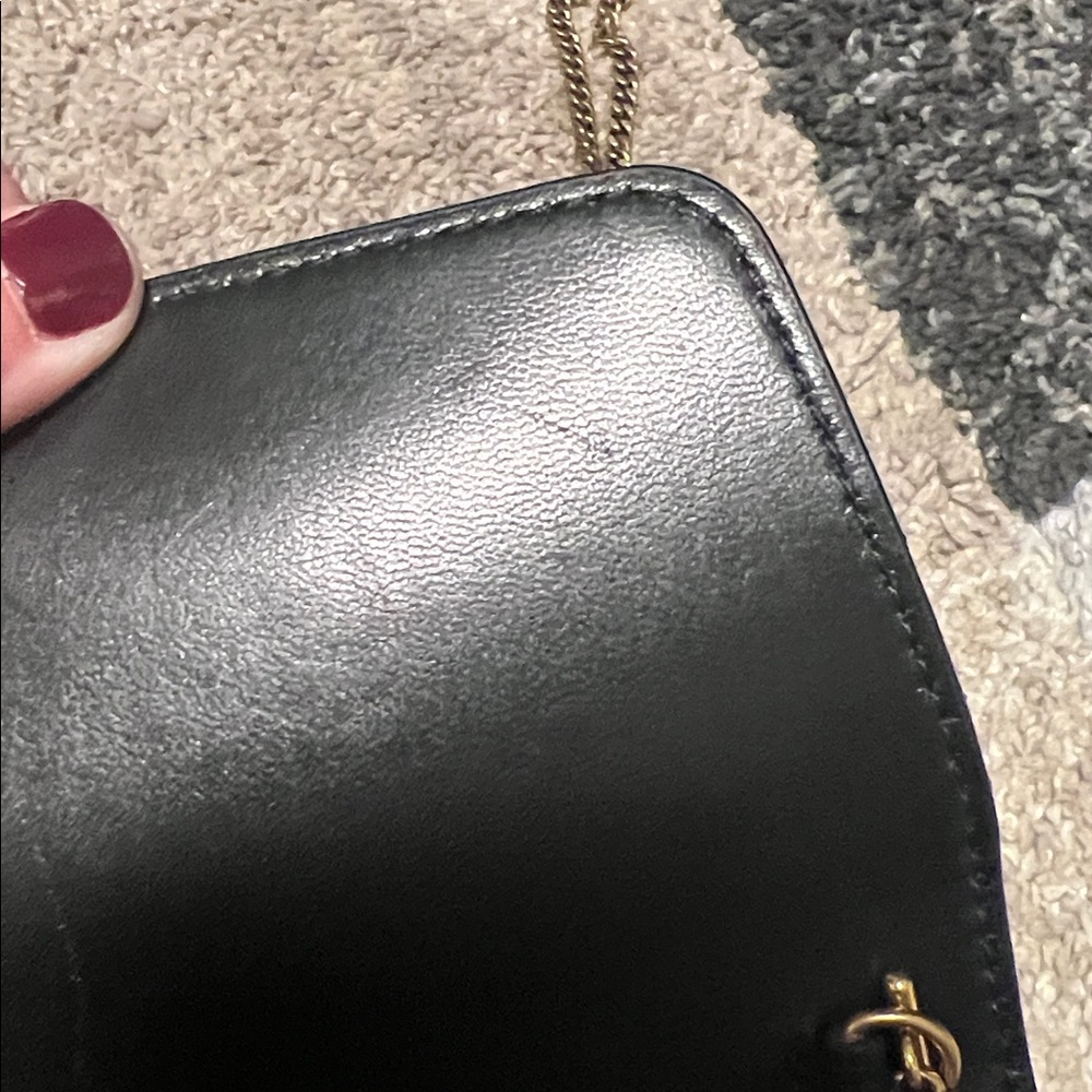 YSL Saint Laurent Gaby Phone Holder, black quilted with gold chain NWT! - Picture 15 of 17